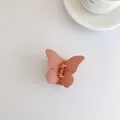 Eleganter mattrosa Schmetterling-Haarclip für Damen im minimalistischen Design - Rosa (6.8*6*4)
