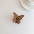Mocha braune matte Schmetterlings-Haarklammer mit minimalistischem koreanischen Design - Hellbraun (6.8*6*4)