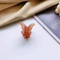Eleganter mattierter Schmetterlings-Haarclip aus bernsteinfarbenem Harz für Damen - Braun (5*4*3.5)