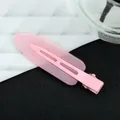 Pince à cheveux sans trace en acrylique rose mat pour le maquillage et le coiffage - Rose Clair