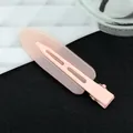 Fermaglio per capelli minimalista in acrilico rosa pastello con finitura opaca - Rosa Pesca