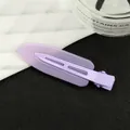 Barrette à cheveux lavande mate en acrylique pour maquillage et coiffure - Violet