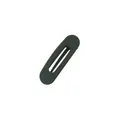 Große Haarklammer in Matt-Dunkelgrün mit minimalistischem ovalen Hohl-Design - Dunkelgrün