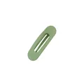 Barrette à cheveux bec de canard vert clair mat avec grand design ovale élégant - Vert