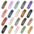 Lot de 20 grandes pinces à cheveux mates et translucides aux couleurs variées - Grand Mélange de Couleurs Assorties