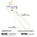 Gold stainless steel finger bracelet with hypoallergenic waterproof design details - Fine Zirconia Chain Style (JDB0201315)