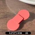 Pink orange acetic acid hair clip in sweet bow style for girls, size 4.5*2*1.5cm - Pink