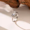 Elegant heart-shaped open ring with micro-pave cubic zirconia in silver finish - Heart Zirconia Style (F1256)