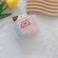 Detail of colorful elastic hair bands for kids in a cute transparent cartoon box - Jelly Color