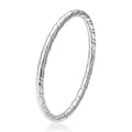 Polished silver stainless steel ring with elegant spiral twisted texture for women - Spiral Twist Style (7号) / 18K Gold / Steel