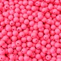 Lebhafte 6mm Acrylperlen in Pink für DIY-Schmuckherstellung mit glänzender Oberfläche - 10 Stück/Packung (Lochdurchmesser ca. 1 mm) / Rosenrot
