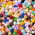 Colorful round glass seed beads for DIY jewelry making with smooth rainbow finish - Random Mixed Colors