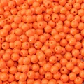 Perles rondes en acrylique orange brillant 6mm pour bijoux DIY et bracelets faits main - Orange