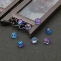 Blue-purple gradient glass pumpkin beads with spiral texture for DIY jewelry making - 8mm (10 Pieces/Pack) / Violet Blue
