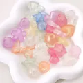 Perles assorties en résine macaron et étoiles pailletées pour création de bijoux DIY - 2# Paillettes Dorées Lumineuses / 50g/Paquet (environ 40-70 pièces)