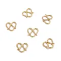 Set of six 14K gold-filled S-hook connectors for handmade necklace and bracelet DIY crafts - Large W Connector / 1pc/pack / Gold