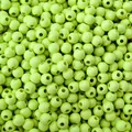 Perles en acrylique laqué vert herbe de 6mm pour bijoux et bracelets DIY - Vert