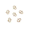 Set of 6 pieces 14K gold filled S-shaped hook clasps for DIY jewelry connectors - Small S Connector / 1pc/pack / Gold