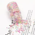 Pastel macaron color glass seed beads in a clear bottle for DIY jewelry making - 2mm (Approx. 30g/Bottle) / Mixed Colors