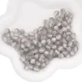 8mm iridescent grey cat-eye resin beads for DIY jewelry and bracelet making - Gray