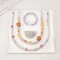 Acrylic jewelry design board with scale markings and colorful DIY handmade beads - Acrylic Large Square Style