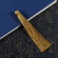 Elegante nappa in seta dorata per forcine fai-da-te e ornamenti tradizionali cinesi - Lungo 12cm, 1 Pezzo/Confezione / Giallo ocra