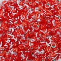 Tranches de fraise en argile polymère et paillettes mixtes pour bricolage et déco - Fraise (Style B)