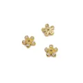 Three-piece gold-filled 14K flower spacers with sparkling zircon for DIY bracelet jewelry - Style 3 Five-Petal Flower Bead Cap / 1 Piece
