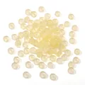 Lichtgelbe mattierte Glasperlen mit Mittelloch für DIY-Schmuck und Bastelarbeiten - 10g/Packung (ca. 40 Stück) / 3x6mm / Gelb