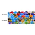 Mixed color millefiori glass beads in teardrop shape for DIY jewelry making - 8x12mm (32 Pieces/Pack) / Multi-color