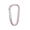 Pink aluminum D-ring carabiner clip for DIY keychain and bag charm accessories - D-ring Clasp 24x46mm Pink / 1pc/pack