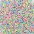 Tranches d'argile licorne et cœur colorées avec perles pour loisirs créatifs - Thème de Conte de Fées (Style B)
