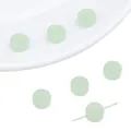 Translucent light green jade-like beads with carved patterns for DIY jewelry making - Light Green Copper Coin Bead