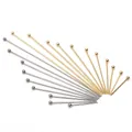 Golden and silver stainless steel ball head pins for DIY jewelry making accessories - 0.6x15mm / Ball Pin / 100pcs Pack / Steel