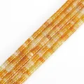 Strands of natural square orange gemstones for DIY jewelry bracelet making - Orange-Yellow Agate Style (#07) / Approx. 150-160 Pcs