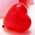 Romantic red heart-shaped latex balloon for wedding party and festive birthday decoration - Standard Type / Red
