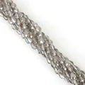 Perline a goccia sfaccettate 5x7mm in vetro grigio per creazione gioielli fai-da-te - 5x7mm 1 Filo/Confezione (Circa 65 Pezzi) / Grigio