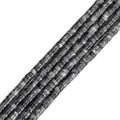 Strand of natural dark grey square labradorite spacer beads for DIY jewelry making - Dark Grey Mottled Style (#12) / Approx. 150-160 Pcs