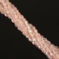 Perline a goccia in vetro sfaccettato 5x7mm rosa champagne con finitura AB iridescente - 5x7mm 1 Filo/Confezione (Circa 65 Pezzi) / Rosa Acqua AB