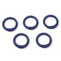 Cinque anelli a molla in lega blu scuro per gioielli fai-da-te e portachiavi - 5 Pezzi/Confezione (Diametro 23,5 mm) / Blu Zaffiro