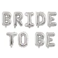 Folienballon Set Bride To Be in Silber für Brautparty und Junggesellinnenabschied - Silber