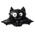 Globo de papel de murciélago negro con colmillos para decoraciones de Halloween - Mini Murciélago