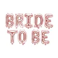 16-Zoll Rosegold Bride To Be Folienballon-Set für Brautpartys und Junggesellinnenabschiede - Roségold