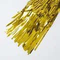 Glossy golden metallic foil fringe curtain for festive party wall background decoration - 1m*2m / Gold