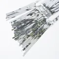 Silver foil fringe curtain for party background decoration with shiny metallic finish - 1m*2m / Silver