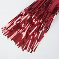 Shiny red metallic fringe curtain made of foil strips for party backdrop decoration - 1m*2m / Red