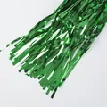 Tenda a frange metallizzata verde per decorazioni per feste e sfondo eventi - 1m*2m / Verde
