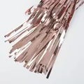Tenda a frange in lamina metallica oro rosa con riflesso a specchio per feste - 1m*2m / Oro rosa