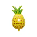 Pineapple shaped foil balloon for tropical themed party decorations in yellow and green - Pineapple