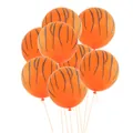 Lot de ballons en latex orange à motif tigre avec rubans pour déco de fête jungle - Imprimé Tigre Orange / Pack de 100
